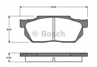 Комплект тормозных колодок BOSCH 0 986 TB2 102