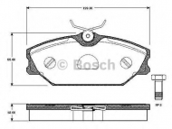 Комплект тормозных колодок BOSCH 0 986 TB2 106