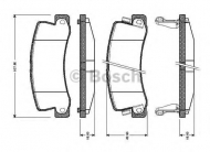 Комплект тормозных колодок BOSCH 0 986 TB2 110