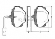 Комплект тормозных колодок BOSCH 0 986 TB2 114