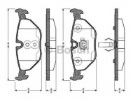 Комплект тормозных колодок BOSCH 0 986 TB2 147