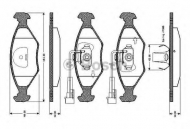 Комплект тормозных колодок BOSCH 0 986 TB2 157