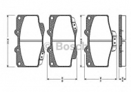 Комплект тормозных колодок BOSCH 0 986 TB2 169