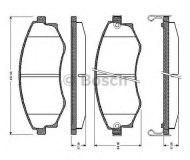 Комплект тормозных колодок BOSCH 0 986 TB2 171