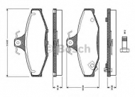 Комплект тормозных колодок BOSCH 0 986 TB2 187