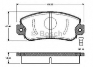 Комплект тормозных колодок BOSCH 0 986 TB2 201