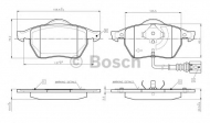 Комплект тормозных колодок BOSCH 0 986 TB2 216