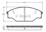Комплект тормозных колодок BOSCH 0 986 TB2 224