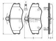 Комплект тормозных колодок BOSCH 0 986 TB2 266