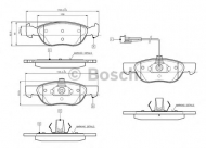 Комплект тормозных колодок BOSCH 0 986 TB2 282