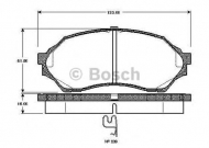 Комплект тормозных колодок BOSCH 0 986 TB2 343