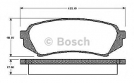Комплект тормозных колодок BOSCH 0 986 TB2 347