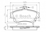 Комплект тормозных колодок BOSCH 0 986 TB2 349