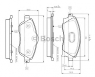 Комплект тормозных колодок BOSCH 0 986 TB2 381