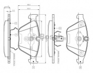 Комплект тормозных колодок BOSCH 0 986 TB2 413