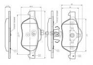 Комплект тормозных колодок BOSCH 0 986 TB2 434
