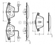 Комплект тормозных колодок BOSCH 0 986 TB2 436