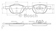 Комплект тормозных колодок BOSCH 0 986 TB2 446