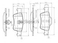 Комплект тормозных колодок BOSCH 0 986 TB2 451