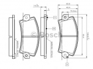 Комплект тормозных колодок BOSCH 0 986 TB2 485