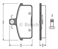 Комплект тормозных колодок BOSCH 0 986 TB2 503