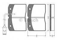 Комплект тормозных колодок BOSCH 0 986 TB2 562