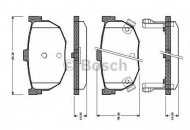 Комплект тормозных колодок BOSCH 0 986 TB2 618