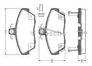 Комплект тормозных колодок BOSCH 0 986 TB2 639