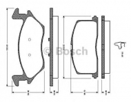 Комплект тормозных колодок BOSCH 0 986 TB2 640