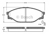 Комплект тормозных колодок BOSCH 0 986 TB2 684