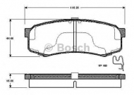 Комплект тормозных колодок BOSCH 0 986 TB2 685