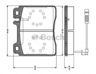 Комплект тормозных колодок BOSCH 0 986 TB2 687