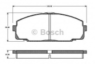 Комплект тормозных колодок BOSCH 0 986 TB2 688