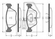 Комплект тормозных колодок BOSCH 0 986 TB2 697