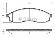 Комплект тормозных колодок BOSCH 0 986 TB2 703