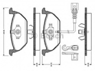 Комплект тормозных колодок BOSCH 0 986 TB2 756
