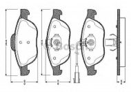 Комплект тормозных колодок BOSCH 0 986 TB2 767