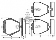 Комплект тормозных колодок BOSCH 0 986 TB2 808