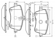 Комплект тормозных колодок BOSCH 0 986 TB2 814