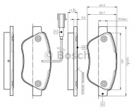 Комплект тормозных колодок BOSCH 0 986 TB2 836