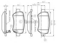 Комплект тормозных колодок BOSCH 0 986 TB2 845
