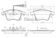 Комплект тормозных колодок BOSCH 0 986 TB2 864