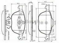 Комплект тормозных колодок BOSCH 0 986 TB2 877