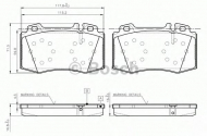 Комплект тормозных колодок BOSCH 0 986 TB2 958