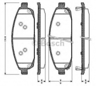 Комплект тормозных колодок BOSCH 0 986 TB3 027
