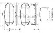 Комплект тормозных колодок BOSCH 0 986 TB3 126