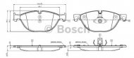 Комплект тормозных колодок BOSCH 0 986 TB3 137