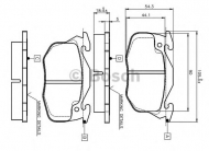 Комплект тормозных колодок BOSCH 0 986 TB2 009
