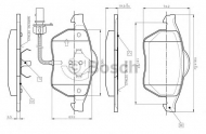 Комплект тормозных колодок BOSCH 0 986 TB2 018