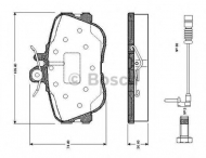 Комплект тормозных колодок BOSCH 0 986 TB2 024